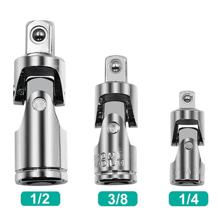 3pcs Universal Adapter Socket Set Steering Wrench Fitting Tool Kit for Repair