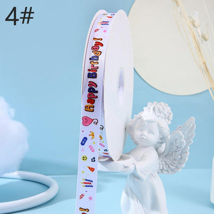 Happy Birthday Ribbon 2CM x 100Yard DIY Party Cake Decoration Gift Wrapping