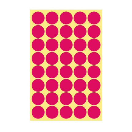 8/13/25/50mm Sticker Dots Adhesive Round Labels Circular Scrapbooking Rose Red - Aimall