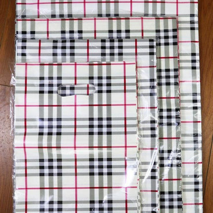 50x Reusable Plastic Tote Bag Eco Friendly Shopping Bags Durable Large Capacity