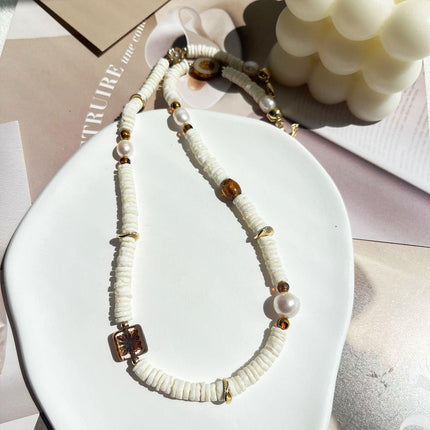 Pepe Wheel Pearl Necklace And Bracelet Set Elegant Jewelry For Women Fashion