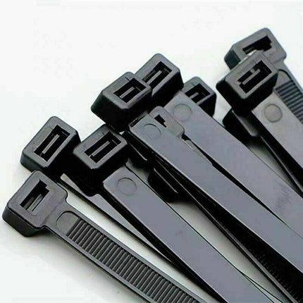 250X Cable Ties Zip Ties Nylon UV Stabilised Black Cable Tie - Aimall