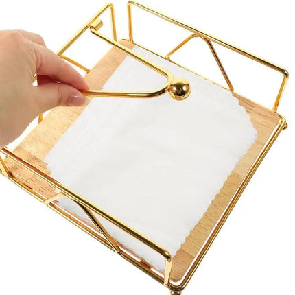 Steel Napkin Holder Serviette Rack Organiser Kitchen Serving Bar 3 Colours