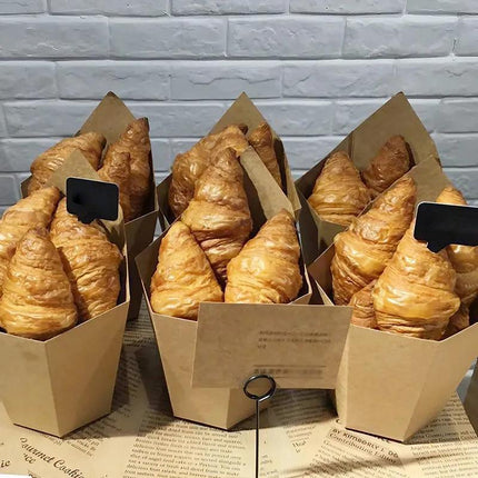 500PCS French Fries Cups Disposable Kraft Paper Cups Snack Containers Aimall
