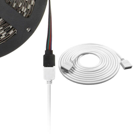 1-10M White LED RGB Light Strip Extension Cord Cable Lead Connector 4 Pin - Aimall
