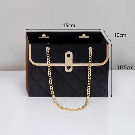 10pcs Rectangular Handbag Flower Packaging Gift Bags Creative Bouquet Boxes