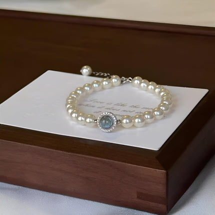 Delicate Pearl Bracelet Elegant Pearl Strand Jewelry for Women Classic Accessory