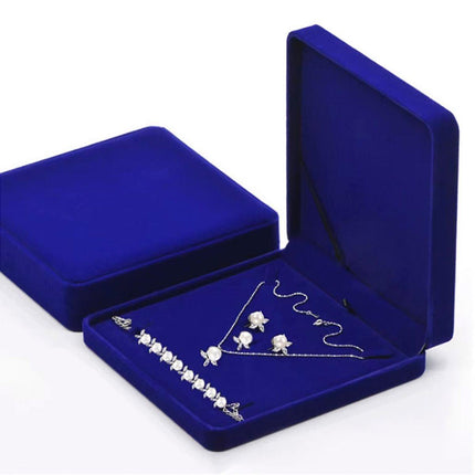 Flannel Jewelry Gift Box Necklace Ring Earring Bracelet Storage Display Case
