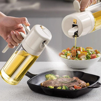 2 in1 Olive Oil Sprayer Dispenser Cooking Baking BBQ Spray Bottle Kitchen Tool