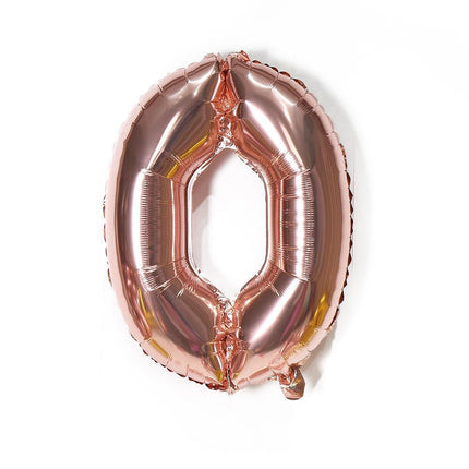 Rose Gold 32" Foil Number Balloon 81cm Birthday Party Wedding - Aimall
