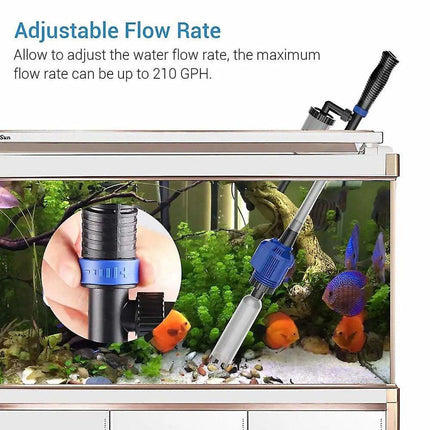Aquarium Multi-function Water Changer Suction Pump For Tank Cleaning Fish Waste