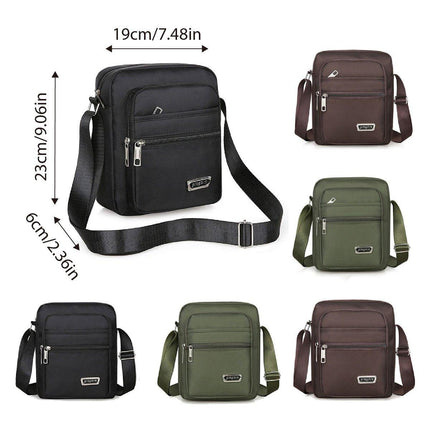 Mens Crossbody Shoulder Bag Travel Messenger Bag Casual Handbag for Boys and Men