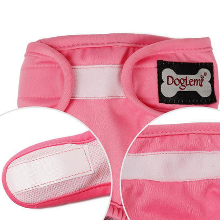 Female Dog Puppy Nappy Diapers Wrap Band Sanitary Pants Underpants XS-XL OZ Black - Aimall