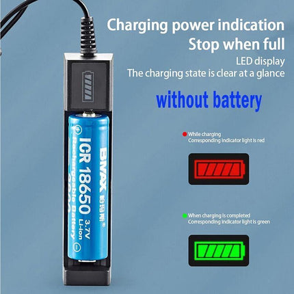 Compact 1-Slot USB Charger for Li-ion Rechargeable Batteries - Portable Power - Aimall