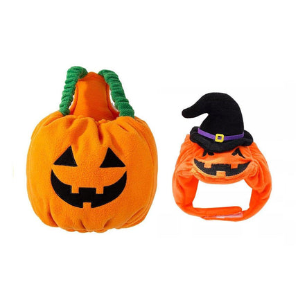 Dog Cat Pet Pumpkin Fancy Dress Outfits Halloween Xmas Cosplay Costume Clothes