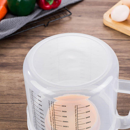 2.5L Plastic Measuring Cup with Lid Baking Measuring Cups with Scale for Home