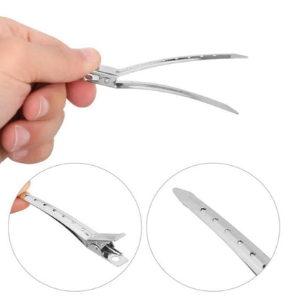 6-54PCS 5.5cm Hairdressing Sectioning Hair Clips Duck Bill Hairpin Salon Metal Curl Clips - Aimall