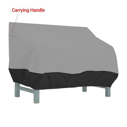 Outdoor Waterproof Patio Chair Cover Lounge Deep Seat Cover Furniture Sofa Cover Grey Black - Aimall