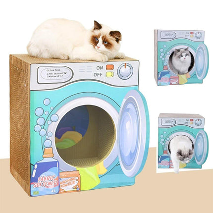 2in1 Cat Scratching Board Cat House Combination Durable Cat Bed and Scratcher