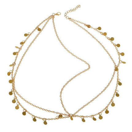 Bohemia Boho Gypsy Wafer Tassel Head Chain Headpiece Beauty Party Jewellery HOT - Aimall