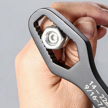 Universal Plum Screw Nuts Wrench 8-22mm Double Head Ratchet Spanner Repair Tools - Aimall
