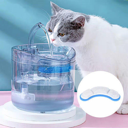 6PCS Cat Water Fountain Activated Carbon Replacement Filter for Pet Dog Drinking