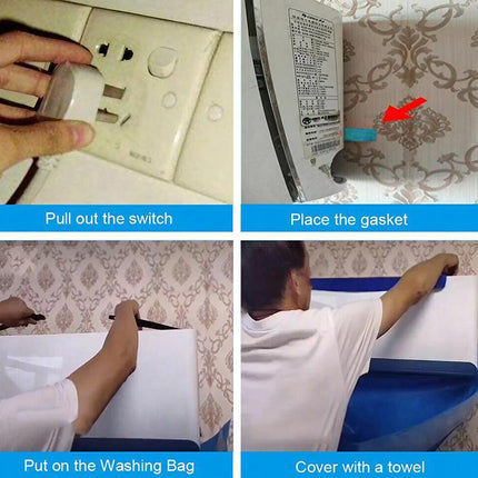Wash Cover Air Conditioner Cleaning Bags Waterproof Wall Mounted Protectors Kits - Aimall