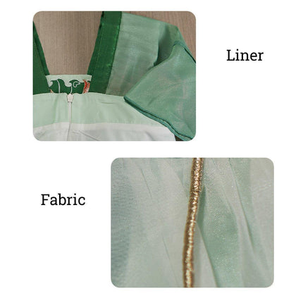 Chinese Style Green Hanfu Dress for Girls Summer Outfit Traditional Fashion