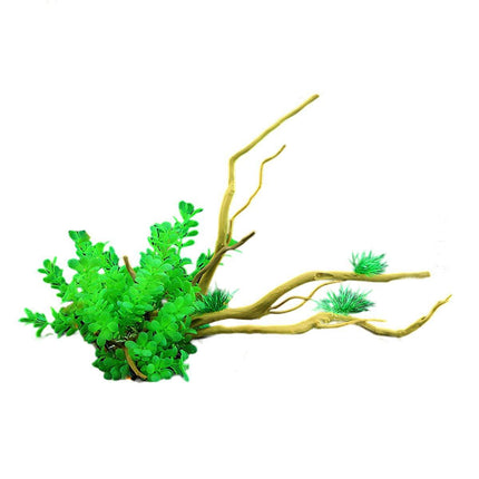 Aquarium Landscaping Decoration Artificial Wood and Plants Fish Tank Ornament