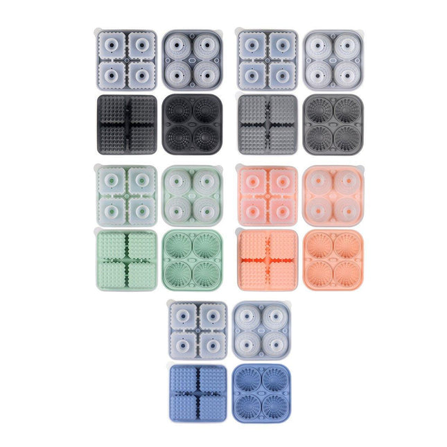 Silicone Ice Cube Tray and Ice Ball Maker for chilling whiskey and cocktails