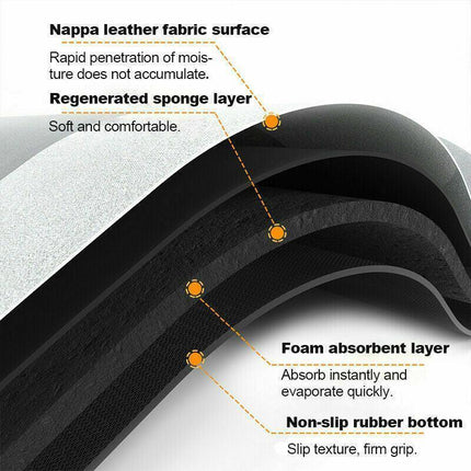 40*60CM Super Absorbent Floor Mat Soft Quick-Drying Non-Slip Diatom Mud Bath - Aimall