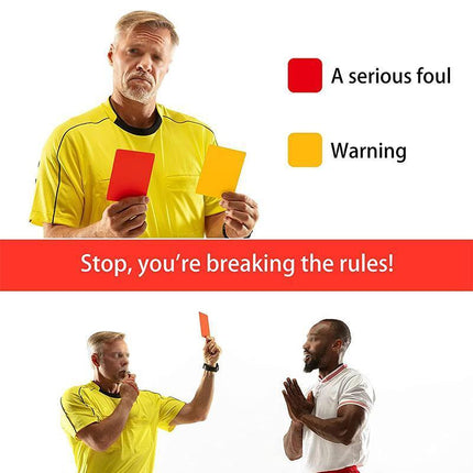 New Sport Football Soccer Referee Wallet Notebook with Red Card and Yellow Card - Aimall