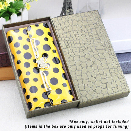 10PCS Luxury Gift Box Set Belt Handbag Wallet Packaging Faux Leather Hard Case