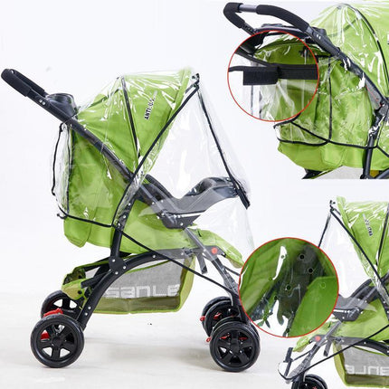 New Universal Rain Cover for Pushchair Stroller Baby Buggy Weather Shield Pram - Aimall