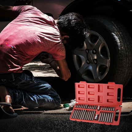 40pc Allen Hex Key Set Socket Bit 3/8 1/2 Drive Long Deep Torx Star Spline