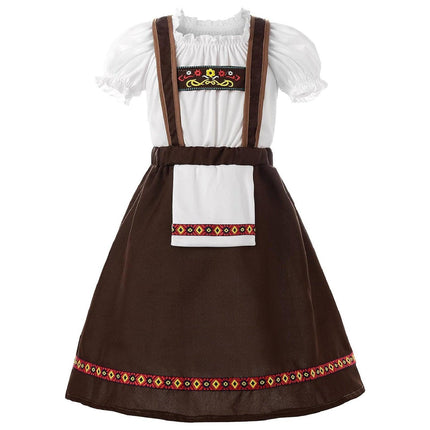 Oktoberfest Girl Costume Bavarian Dress Traditional Folk Festival Slip Dress - Aimall