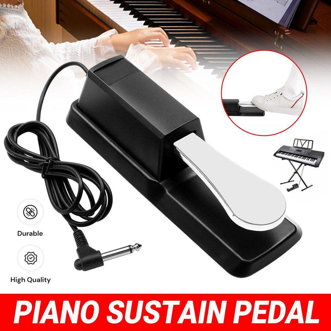 Electric Piano Sustain Pedal Digital Keyboard Foot Switch Universal Damper Pedal