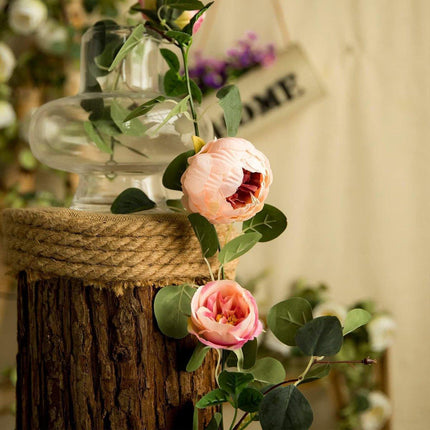 170cm Peony Flower Rattan Fake Flower Vine Artificial Decoration for Home Party