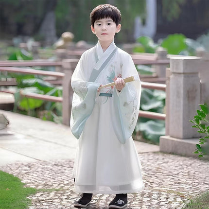 Chinese Traditional Dress Hanfu Kids Ancient Festival Clothing Set for Boys Girl - Aimall