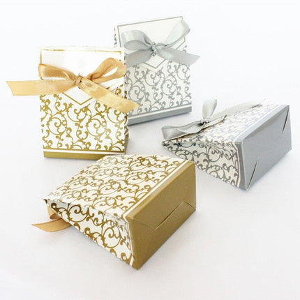 100pcs European Wedding Candy Boxes Dream Paper Box Favour Treat Packaging