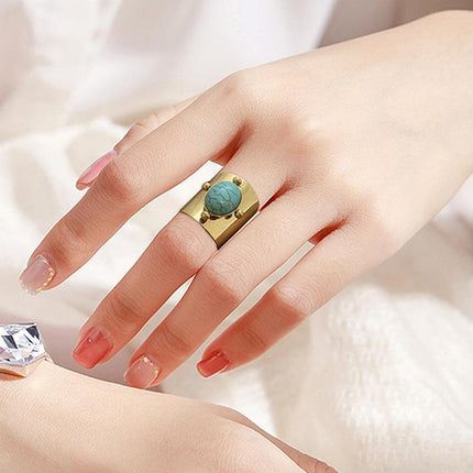 For Valentine's Day Women Finger Ring Stacking Opening Jewelry Dating Gift - Aimall