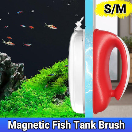 Magnetic Brush Cleaner Cleaning Glass Algae Aquarium Magnet Fish Tank Aquatic - Aimall