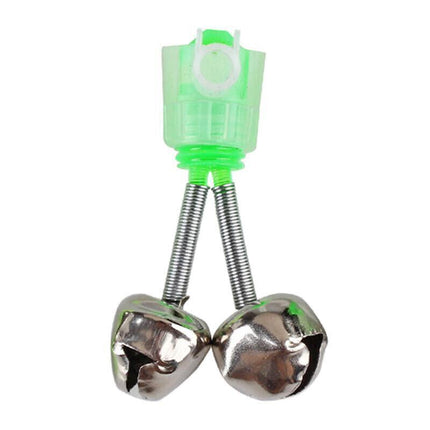 10Pcs Night Fishing Twin Ring Light Bite Alarm Bells Led Outdoor Clip Rod Tip Au - Aimall