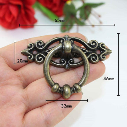 5PCS Vintage Handles Cabinet Drawer Cupboard Door Iron Knob Gold Pull - Aimall