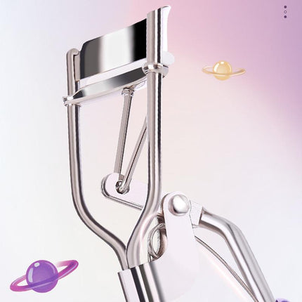 Mini Eyelash Curler with Silicone Refill Pads Make Up Tool for Women Girl Beauty - Aimall