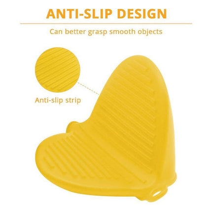 Anti Hot Silicone Hand Clip Heat Insulation Gloves Non-Slip Kitchen Oven Mitt Aimall
