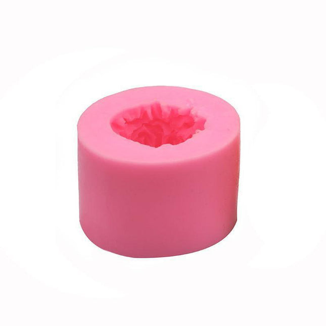 3D Silicone Candle Mold Rose Ball Aromatherapy Candle Soap Mould Craft Baking - Aimall