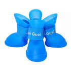 4pcs Cartoon Boots Pet Rain Shoes Waterproof Non-Slip Wear-Resistant Dog Shoes