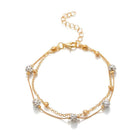 Women Double Layer Anklet Multi Layer Simple Fashion Jewellery Summer