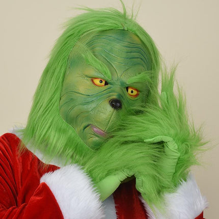 Christmas Thief Green Hair Monster Headgear